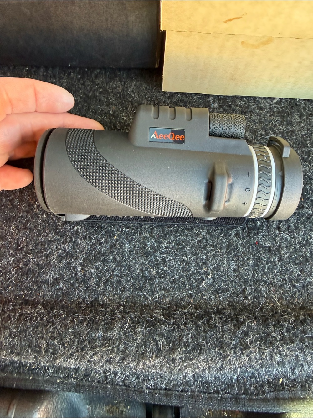 MeeQee Black Monocular Telescope - Compact Optics for Outdoor Use